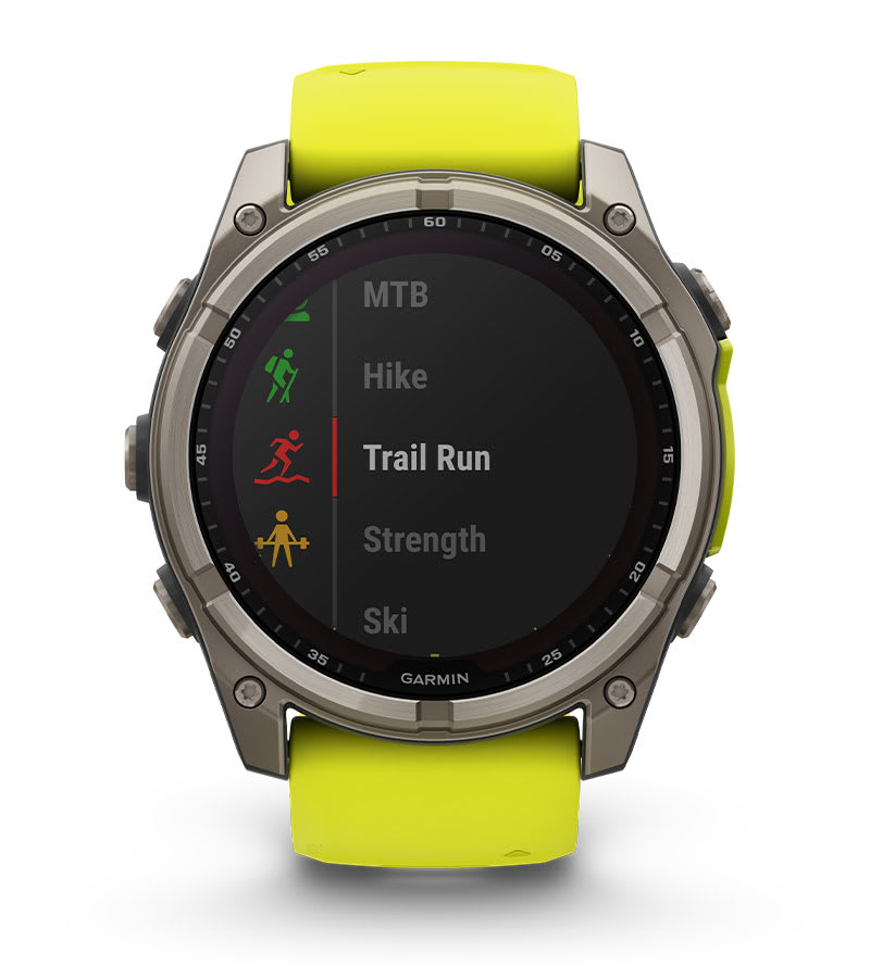 Смарт часовник Garmin FENIX 8 - 51 мм Solar Sapphire Carbon Gray, 1.4"(3.55cm), трансфлективен MIP дисплей, GPS, Bluetooth, 10 ATM, 32 GB вградена памет, до 30 дни време на работа, сив - характеристика 7