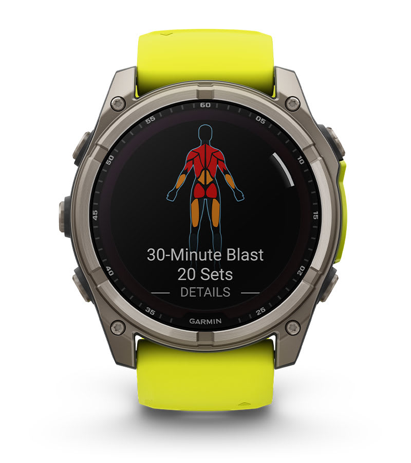 Смарт часовник Garmin FENIX 8 - 51 мм Solar Sapphire Carbon Gray, 1.4"(3.55cm), трансфлективен MIP дисплей, GPS, Bluetooth, 10 ATM, 32 GB вградена памет, до 30 дни време на работа, сив - характеристика 10